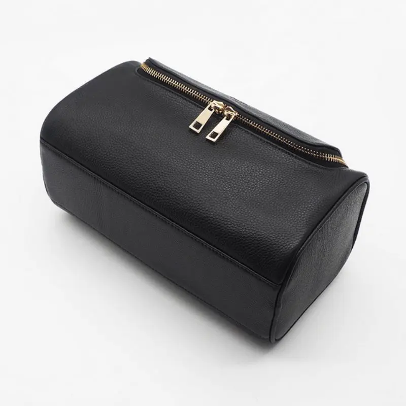 Cosmetic Organizer Bag Professional Manufacturers –  Ladies portable leather cosmetic storage bag – Longqin