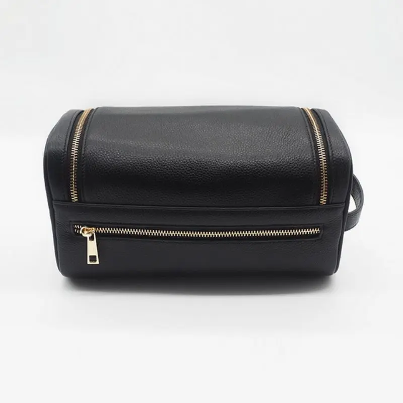 Cosmetic Organizer Bag Professional Manufacturers –  Ladies portable leather cosmetic storage bag – Longqin