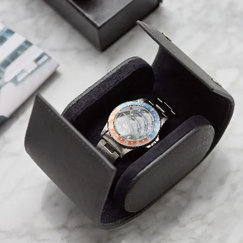 Single Leather Watch Box Companies –  Single high-grade watch box jewelry box watch leather storage box – Longqin