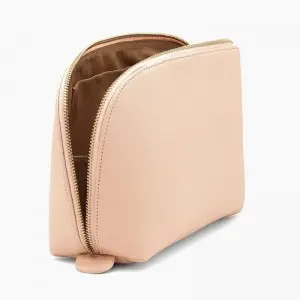 Professional portable makeup bag female ins style leather storage bag