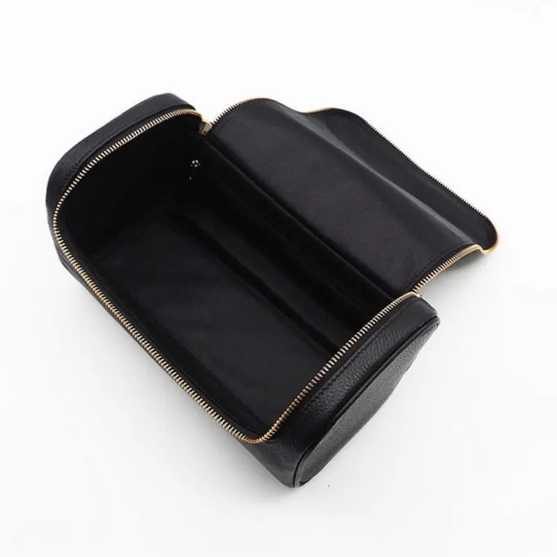 Cosmetic Organizer Bag Professional Manufacturers –  Ladies portable leather cosmetic storage bag – Longqin