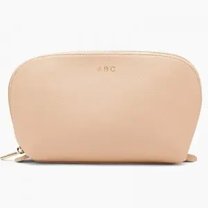 Professional portable makeup bag female ins style leather storage bag