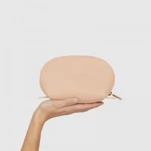 Professional portable makeup bag female ins style leather storage bag